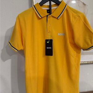 Boss Vibrant Yellow Polo Shirt